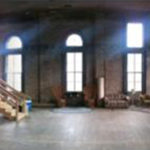 Interior of Grand Opera House - empty room with large windows